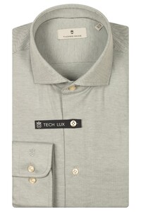 Thomas Maine Hyperstretch Mélange Roma Modern Kent Shirt Soft Green
