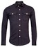 Thomas Maine Jersey Hyper Stretch Double Breast Pocket Overshirt Navy