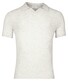 Thomas Maine Knitted No Buttons Collar Short Sleeve Melange Polo Licht Grijs
