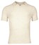 Thomas Maine Knitted No Buttons Collar Short Sleeve Melange Poloshirt Beige