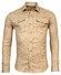 Thomas Maine Linnen Stretch Overshirt Contrast Buttons Overshirt Bruin