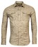 Thomas Maine Linnen Stretch Overshirt Contrast Buttons Overshirt Khaki