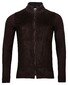 Thomas Maine Luxury Bomber Suède and Knitted Fabric Mix Vest Donker Bruin
