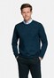 Thomas Maine Merino Crew Neck Single Knit Trui Jeans Blauw