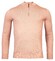 Thomas Maine Merino Half Zip Single Knit Trui Light Peach