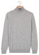 Thomas Maine Merino Wool Rollneck Pullover Single Knit Trui Licht Grijs