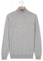 Thomas Maine Merino Wool Rollneck Pullover Single Knit Trui Licht Grijs