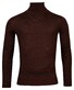 Thomas Maine Merino Wool Rollneck Single Knit Trui Bruin