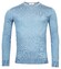 Thomas Maine Merinowol Ronde Hals Single Knit Trui Licht Blauw