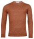 Thomas Maine Merinowol Ronde Hals Single Knit Trui Roest