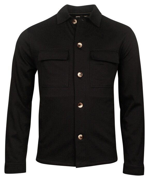 Thomas Maine Monza Premium Heavy Twill Jersey Overshirt Navy