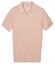 Thomas Maine No Buttons Collar Full Needle Rib Placket Poloshirt Soft Peach
