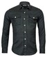 Thomas Maine Overshirt Uni Melange Groen