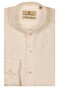 Thomas Maine Palermo Yarn Dyed Linnen Band Collar Overhemd Wit