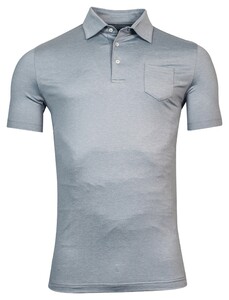 Thomas Maine Pescara Polo Short Sleeve Tech Melange Soft Grey