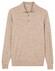 Thomas Maine Placket Button-Up Fine Merino Single Knit Trui Kitt