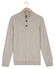 Thomas Maine Placket Buttons Closure Single Knit Subtle Mélange Color Trui Grijs