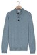 Thomas Maine Placket Buttons Closure Single Knit Subtle Mélange Color Trui Licht Blauw