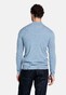 Thomas Maine Placket Buttons Closure Single Knit Subtle Mélange Color Trui Licht Blauw