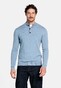 Thomas Maine Placket Buttons Closure Single Knit Subtle Mélange Color Trui Licht Blauw