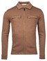 Thomas Maine Polo Collar Full Zip Overshirt Double Chest Pocket Taupe