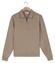 Thomas Maine Polo Half Zip Collar Sweatshirt Trui Greige