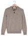 Thomas Maine Polo Pullover Button Collar Fine Lambswool Single Knit Trui Grijs
