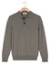 Thomas Maine Polo Pullover Button Collar Fine Lambswool Single Knit Trui Grijsgroen