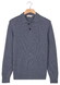 Thomas Maine Polo Pullover Button Collar Fine Lambswool Single Knit Trui Storm Sky
