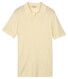 Thomas Maine Polo Pullover Fine Merino Full Needle Rib Placket Contrast Zacht Geel