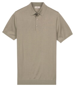 Thomas Maine Polo Pullover Fine Merino Single Knit Soft Green