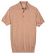 Thomas Maine Polo Pullover Fine Merino Single Knit Soft Peach