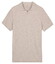 Thomas Maine Polo Pullover Full Needle Rib Placket Single Knit Polo Licht Grijs Melange