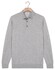 Thomas Maine Polo Pullover Long Sleeve Merino Wool Single Knit Trui Licht Grijs