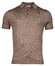 Thomas Maine Polo Pullover Short Sleeve Single Knit Merino Linnen Zijde Polo Honey Brown