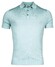 Thomas Maine Polo Pullover Short Sleeve Single Knit Merino Linnen Zijde Polo Licht Blauw