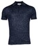 Thomas Maine Polo Pullover Short Sleeve Single Knit Merino Linnen Zijde Polo Navy