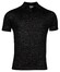Thomas Maine Polo Pullover Short Sleeve Single Knit Merino Linnen Zijde Polo Zwart