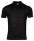 Thomas Maine Polo Pullover Short Sleeve Single Knit Merino Linnen Zijde Zwart