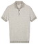 Thomas Maine Polo Pullover Short Sleeve Single Knit Yarn Dyed Stripe Polo Licht Grijs Melange