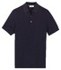 Thomas Maine Polo Pullover Stroke Pattern Knit Navy