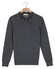 Thomas Maine Polo Pullover V-Collar Jacquard Knit Herringbone Trui Light Denim