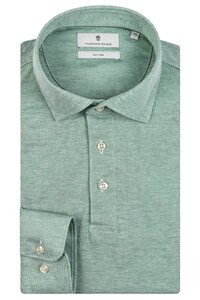 Thomas Maine Poloshirt Longsleeve Jersey 2Tone Green