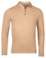 Thomas Maine Pullover Polo Collar Half Milano Knit Trui Beige