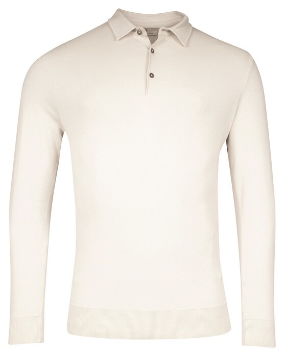 Thomas Maine Pullover Polo Collar Half Milano Knit Trui Kitt
