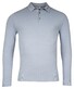 Thomas Maine Pullover Polo Collar Half Milano Knit Trui Licht Blauw