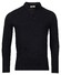 Thomas Maine Pullover Polo Collar Half Milano Knit Trui Navy