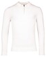Thomas Maine Pullover Polo Half Zip Collar Single Knit Trui Off White