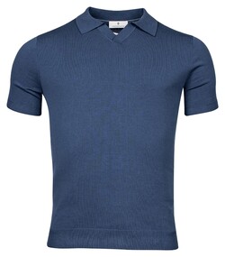 Thomas Maine Pullover Polo Single Knit Dark Blue