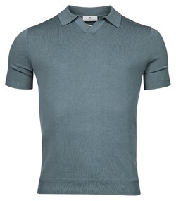 Thomas Maine Pullover Polo Single Knit Grijsblauw